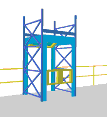 Rack Supported Mezzanine Gate