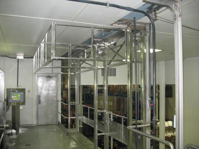 Industrial stainless steel safety gate